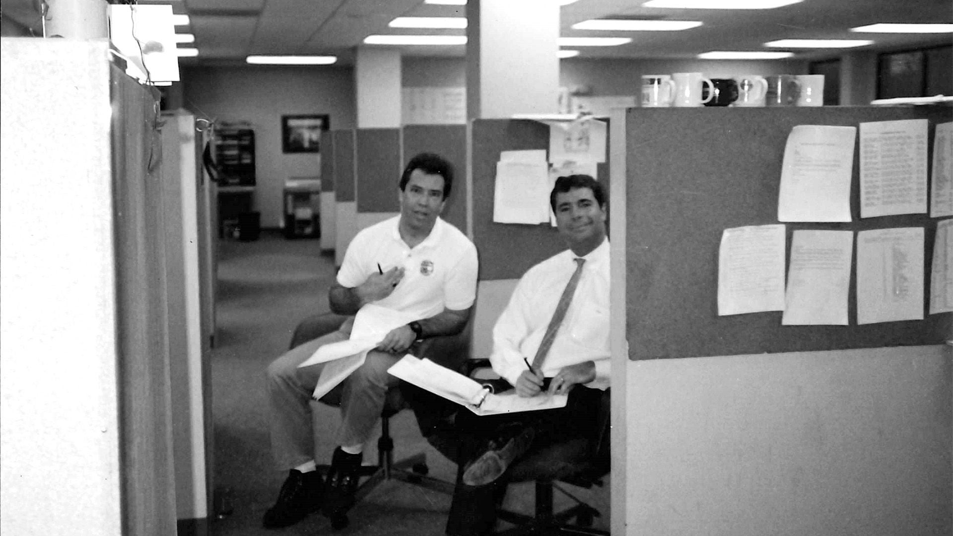 2 men in office